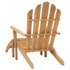 vidaXL Adirondack Chair with Footrest Solid Teak Wood - 4 of 4