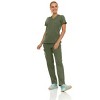 Medichic Women's Medical Scrubs Set- V-Neck with Flare Pant - 2 of 4