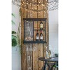 Vynxaria Black Floating Wine Racks, 26x5.1x28.3" Wall-Mounted Bar Shelf with Glass Holder - 2 of 4
