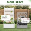 Lirago PVC Raised Garden Bed Planter Box with Privacy Screen - 3 of 4
