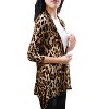 INSPIRE CHIC Women's Long Sleeves Open Front Asymmetric Hem Lightweight Cardigan - 3 of 4