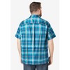 KingSize Short-Sleeve Plaid Sport Shirt - 3 of 4