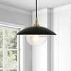 Hudson and Canal 14.5" Wide Pendant with Metal/Glass Shade - 4 of 4