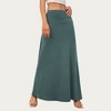 Anna-Kaci Women’s Soft Stretch Maxi Skirt with Foldover Waistband and Flowing Relaxed Silhouette Designed - 2 of 4