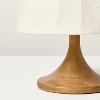 Wood Trumpeted Table Lamp - Hearth & Hand™ with Magnolia - 4 of 4