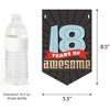 Big Dot of Happiness Boy 18th Birthday - Eighteenth Birthday Party Bunting Banner - Birthday Party Decorations - Happy Birthday - 2 of 4