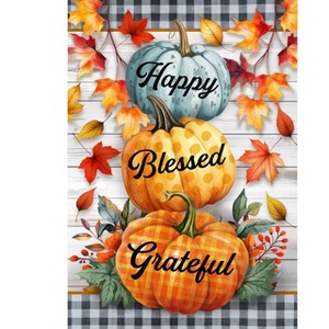Briarwood Lane Fall Double Sided House Flag 40x28 For Outdoor Pumpkins and Stripes For Fall House Flag - 1 of 4