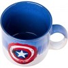 Adult Captain America Logo 20oz Jumbo Reactive Glaze Ceramic Camper Mug - 3 of 4