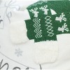Gulches Christmas Throw Pillow "Let It Snow" ¨C 20x20" Square Cotton Cushion, Green Knit Hat Design with Insert - 4 of 4