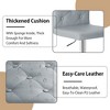 VECELO Set of 2/4 PU Leather Adjustable Bar Stools, Swivel Counter Chairs with Back - 4 of 4