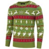 Ugly Christmas Sweaters for Men Long Sleeve Crew Neck Knitted Pullover Snowflakes Print Knitwear - 2 of 4