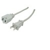 Woods 20' Vacuum Cord Gray: 16 AWG Extension Cord, 13A, UL Listed, 20 ft Length, 1 Outlet - 3 of 3