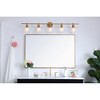 Elegant Lighting Collier 5 light Brass and Clear glass Wall sconce - 2 of 4