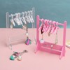 Unique Bargains Acrylic Mini Earring Display Stand and Coat Hangers 1 Set - 4 of 4