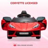 Kids Ride on Car, Licensed Corvette Battery Powered Car, 12V Toddles Electric Sports Car Toy with Remote Control - 4 of 4
