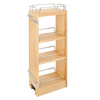 Rev-a-shelf 8 Pull Out Storage Organizer For Base Kitchen Cabinets,  Sliding Shelves For Utilities, Utensils Or Spices With Soft-close,  448ut-bcsc-8c : Target