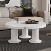 NicBex Contemporary Coffee Table Sofa Side Table Irregular Low Table Home Decor Center Table for Living Room, Office - 3 of 4
