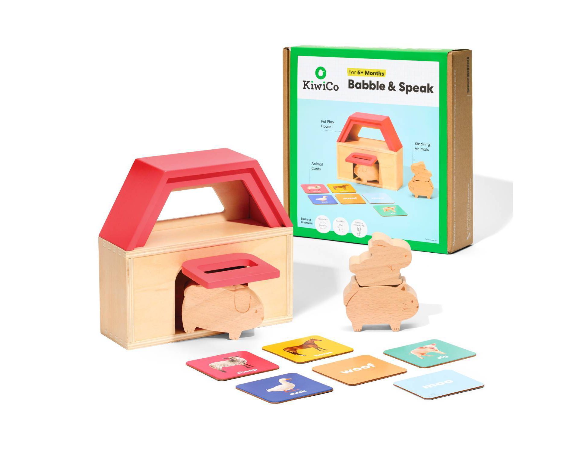 KiwiCo Activity Play Center 6m+ - Babble & Speak 10pc