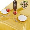 Wikineon Gold Satin Tablecloth Party Decoration 57x120inch 2 Pack Romantic Gold Party Tablecloth Rectangle Table Overlays for Wedding Ceremony - 4 of 4