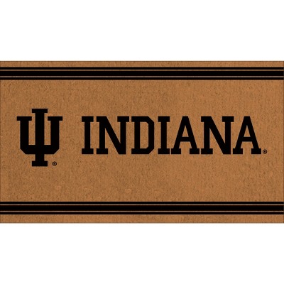 Evergreen Indiana University Logo Natural Coir 28 x 16 Inches Indoor Outdoor Doormat