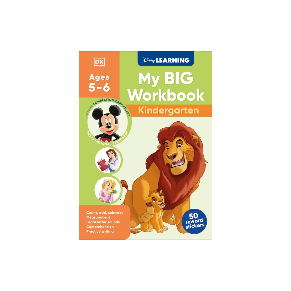 Disney Learning Big Workbook Kindergarten - by DK (Paperback)