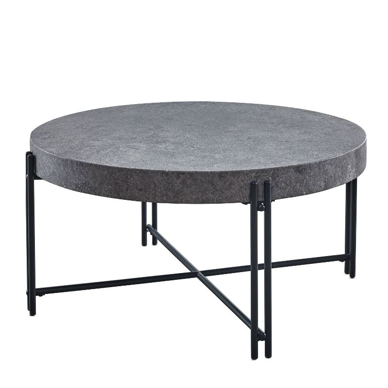 Morgan Round Cocktail Table Gray - Steve Silver Co., 4 of 7