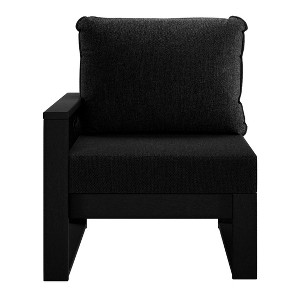 WestinTrends Montara Outdoor HDPE Left Arm Sectional Patio Corner Club Chair with Patio Cushions - 1 of 4