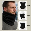 Anna-Kaci Winter Neck Warmer Gaiter Fleece Beanie Skull Cap Set Windproof Face Cover Unisex Cold Weather Outdoor Gear - 3 of 4