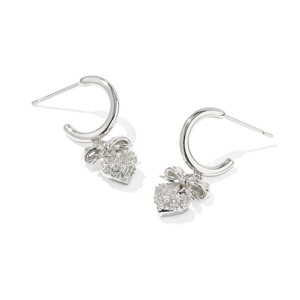 Kendra Scott Belle Cubic Zirconia Bow Huggie Hoop Earrings - 1 of 1