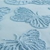 Collections Etc Butterfly Textured Chenille Ruffled Border Bedspread - 3 of 3