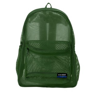 K-Cliffs Mesh Backpack Durable Quality Classic Net Student Bookbag 17" Unisex Travel Gym Daypack - 1 of 4