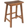 Dexmalle Rustic Set of 2 Counter Stools,Walnut - 2 of 4