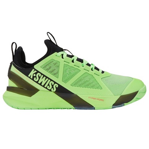 K-Swiss K-Frame Speed Rublo Tennis Shoe (Soft Neon Green/Black/Neon Lava) (8)