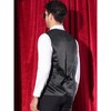 Lars Amadeus Men's V-Neck Slim Fit Double-Breasted Party Disco Prom Nightclub Sleeveless Sequin Vest - 3 of 4