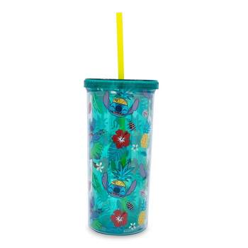 Lilo and Stitch Stay Weird 24oz Color Change Plastic Tumbler w Lid and  Straw 