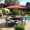Wellfor 6.5'x10' Rectangle Outdoor Patio Market Umbrella - 2 of 4