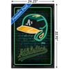 Trends International MLB Oakland Athletics - Neon Helmet 23 Framed Wall Poster Prints - 3 of 4