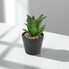 Unique Bargains Artificial Plants Plastic Green 2.76"x2.76"x3.54" 1 Pcs - 2 of 4