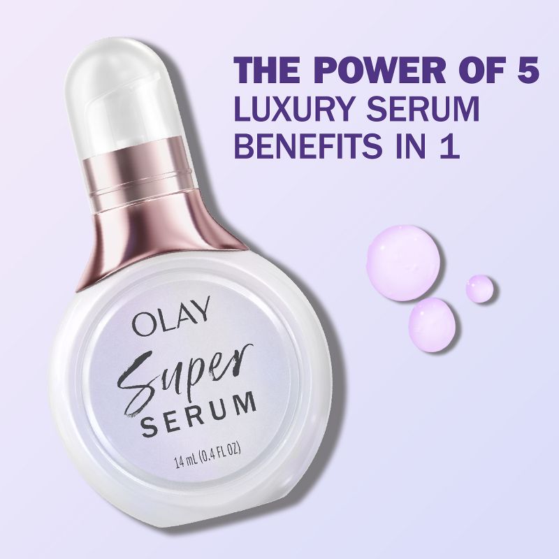 Olay Super Serum 5 in 1 Benefit Mini Face Serum - 0.4 fl oz, 3 of 12