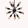 9" x 22" x 7" Herrick Edison Light Pendant Black - Warehouse Of Tiffany: ETL Listed, Metal, Adjustable Height - 3 of 3