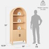 Best Choice Products 72in Arched Storage Cabinet w/ Reeded Cabinet Doors - 2 of 4
