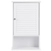 Tangkula 27.5" H Wall Cabinet Hanging Bathroom Storage Cabinet Adjustable Shelf - 3 of 4