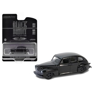 1948 Ford Fordor Super Deluxe Lowrider Black "Black Bandit" Series 29 1/64 Diecast Model Car by Greenlight - 1 of 3
