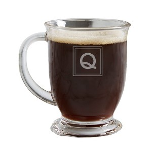 Personalization Mall Classic Celebrations Glass Initial Coffee Mug - 1 of 1