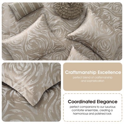 Nanshing 7pc Queen Alameda Comforter Bedding Set Taupe — фото 6