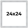 PosterPalooza | Square Classic Silver Picture Frame - UV Acrylic, Foam Board Backing, Hanging Hardware - 2 of 4