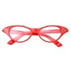 grinderPUNCH 50s Womens Costume Cat Eye Glasses Adult Size with Rhinestone (Black) - 3 of 3
