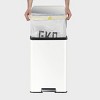 EKO Stainless Steel 50L Madison Step Trash Can - 4 of 4