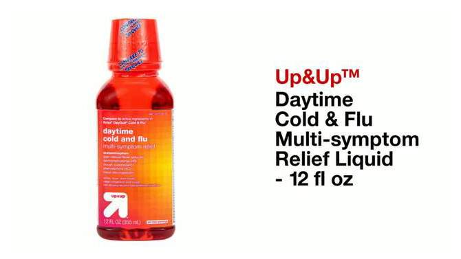 Daytime Cold &#38; Flu Multi-symptom Relief Liquid - 12 fl oz - up &#38; up&#8482;, 2 of 8, play video