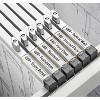 AdirOffice Hanging Blueprint Clamp Holder 26" Silver Aluminum 12/Pack (ADI6026-2) ADI6026--2 - 4 of 4
